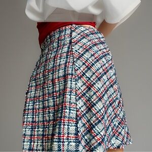 Urban Outfitters Red and Blue Plaid Mini Skirt